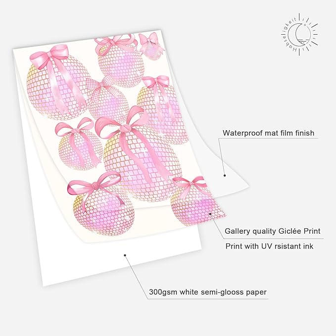 Habseligkeit Pink Danish Pastel Wall Art Prints, Woman Fashion Wall Art Posters for Room Decor Aesthetic, Unique Room Decor for Girls Dorm, Unframed, 11x14in, Set of 6