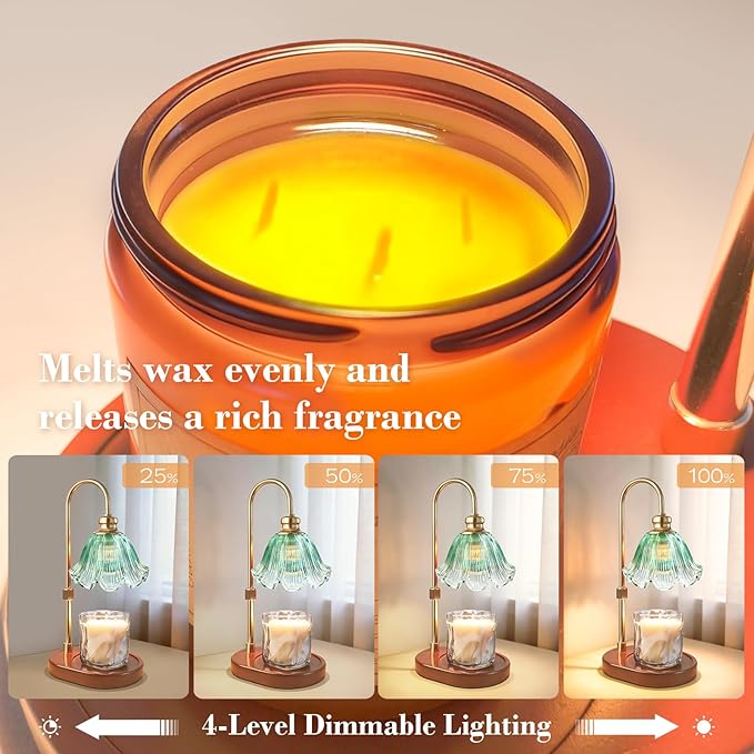 Banbanda Candle Warmer Lamp with Timer: Mothers Day Gifts,Birthday Gifts for Women, House Warming Gifts New Home Decor – Height Adjustable Candle Lamp