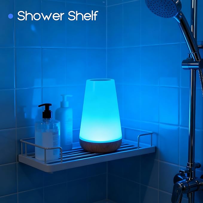 cambk Shower Waterproof Lamp for Bathroom, Rechargeable Mood Light for Inside Shower with Color Changing & Dimmable Brightness, Wireless Ambient Night Bath Lighting
