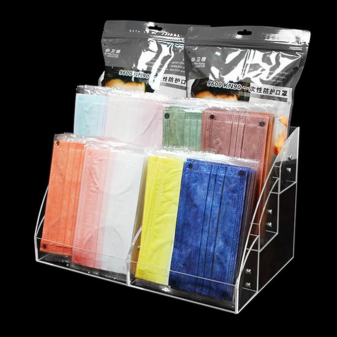 Clear Display Risers Stand Acrylic Display Shelf 1 2 3 Tiers Organizers For Dessert Figures Makeup