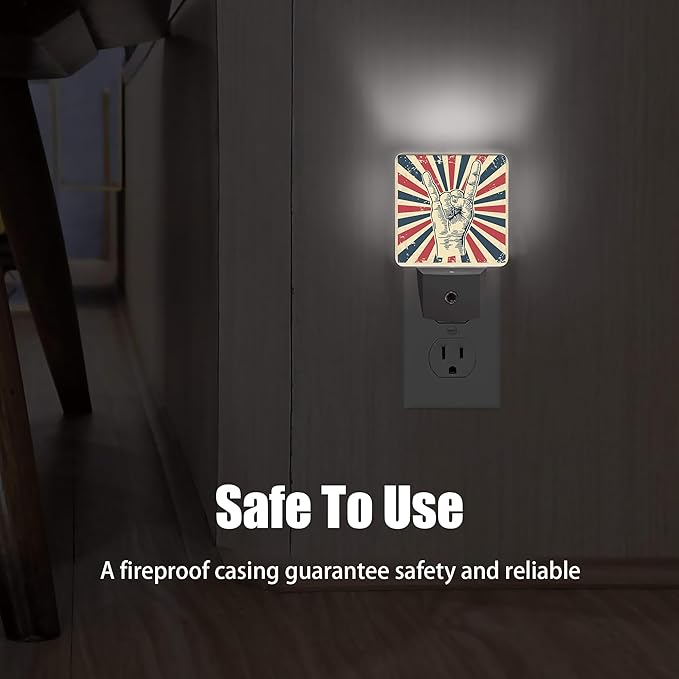 Hand in Rock Night Light Plug in Wall Lamp Smart Dusk to Dawn Sensor for Home Decorative, Kids Room Bedroom Bathroom Kitchen Hallway Gifts