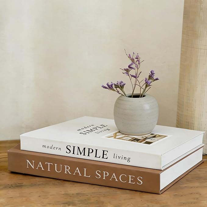 Elegant Decorative Books Boxes for Home Decor, Faux Books Storage Box Decor for Decoration, Aesthetic Book for Coffee Table, Modern Home Decor and Keepsakes (Style A)