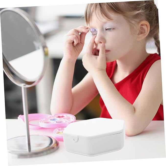 Unomor Travel Jewelry Organizer Case with Mirror Makeup Box for Earrings Necklaces Stylish Portable Storage for Travel for Girls and Women Design
