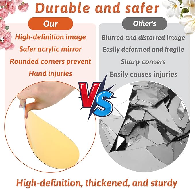 12 Pcs 10 Inch Acrylic Round Mirrors, Round Mirrors for Centerpieces, Mirror Centerpieces for Tables, Circle Mirror Plates, Acrylic Candle Plates for Home Wall Decor Weddings(Thickness 1 mm) (Gold)