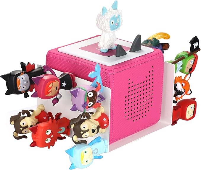 Tonies Storage Shelf for Tonies Box Organizer & Tonies Figures – Magnetic Metal Floating Shelves for 20~25 Tonies Characters ＆ Toniebox 1/2 Player, Designed for Kids' Gifts, U Shape