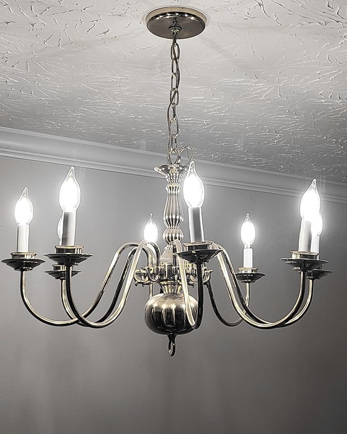 CYLYT E12 Chandelier Bulb 40 watt Equivalent, Dimmable LED Candelabra Light Bulbs 4W, 5000K Daylight 470 Lumen Lightbulbs, CA11, UL Listed, Pack of 12