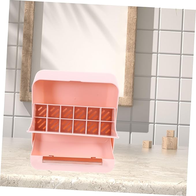 VICASKY Portable Jewelry Storage Box Compact Cosmetics Organizer for Lipsticks Rings and Necklaces Durable and Stylish Design for Home Use for Women and Girls