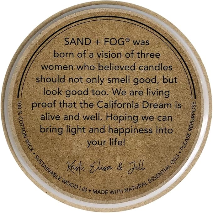 Sand + Fog Scented Candles - Pumpkin Spice - Additional Scents and Sizes - 3 Wicks 100% Cotton Lead-Free - Luxury Air Freshening Jar Candles - Perfect Home Decor - 21 oz