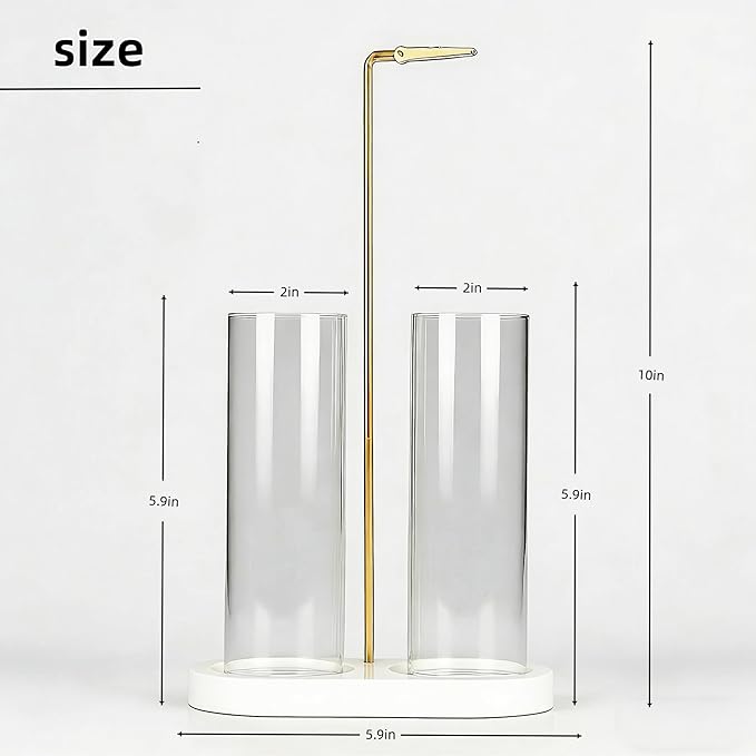 Glass Incense Holder, Incense Sticks Burner Holder with Storage,Hang Upside Down Incense Holder for Sticks with Glass Ash Catcher for Meditation Yoga Spa Room Decor (White)