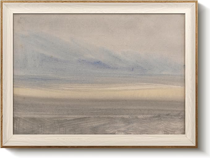 VIYYIEA Vintage Framed Wall Art for Living Room, 'Sky, Mountain, Desert, Town' Canvas Prints, Sand Painting Home Decor, Landscape Picture, Bathroom Wall Decor Gifts for Friends or Family - 16L x 12W