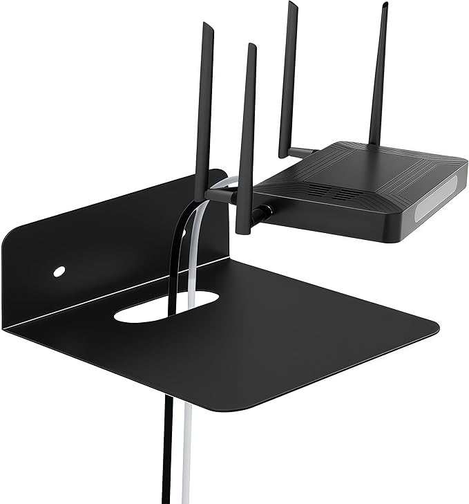 Steel Floating Shelves for Wall,Small Wall Shelf，Bookshelf Living Room Bedroom Home Office Bathroom，Little Mini Tiny Display Hanging Shelves for Books/Storage/Room Decor (Black 5.51x4.72in)