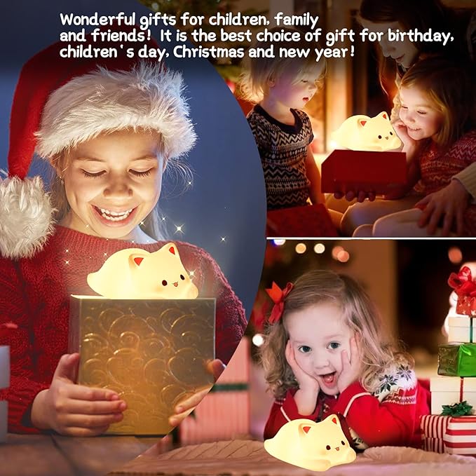 ZKLiLi Night Light for Kids Lamp, 16 Colors Lamp Cute, Dimmable Baby Night Lights for Nursery,Silicone Rechargeable Nightlight for Kids Room, Kawaii Room Decor (Dayan)