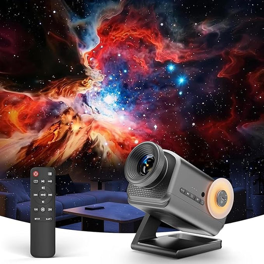 Galaxy Light Projector, 15 White Noises & Bluetooth Ambient Lighting Mood Lighting, 360° Full Coverage Ceiling Projector Ocean Lamp for Bedroom, Remote Timer Galaxy Llight for Kids Gifts