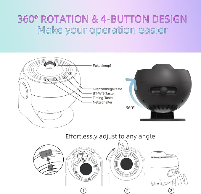 Galaxy Projector Pro for Bedroom,13 in 1 Planetarium Star Projector with Solar System & Constellation,Ceiling Night Light with Timer,LED Space Galaxy Lamp Bedroom Room Decor for Adults Kids - Black