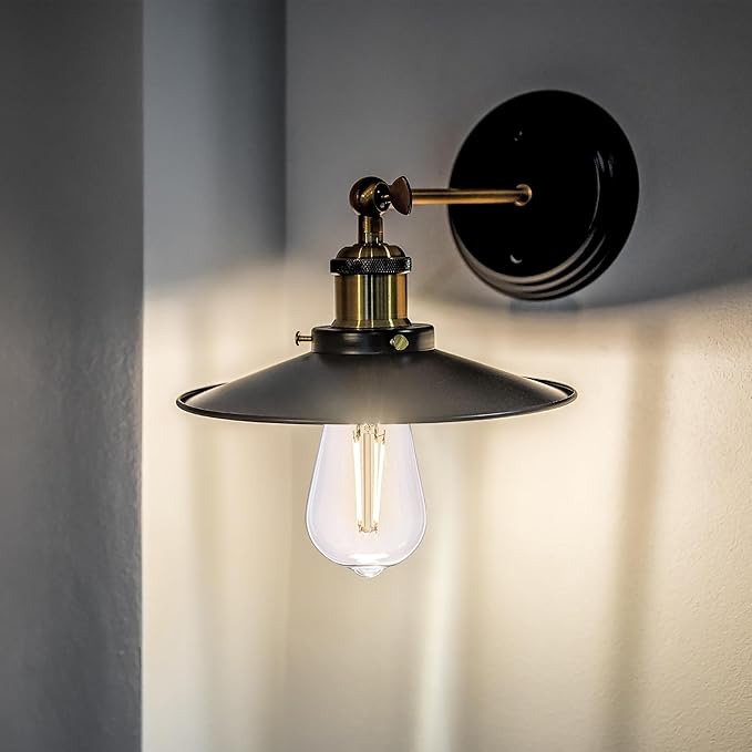 Feit Electric Vintage Exposed Filament Clear Glass LED ST19 with a Medium E26 Base Light Bulb - 60W Equivalent - 10 Year Life - 400 Lumen - 2100K Soft White - Dimmable | Original Vintage