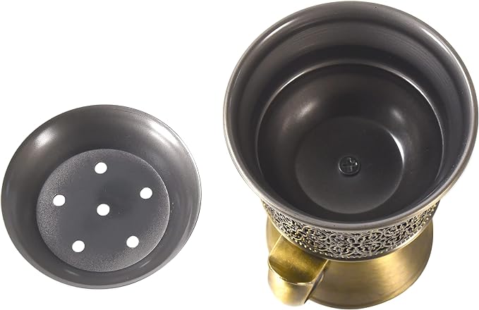Frankincense Resin Incense Burner, Incense Censer, Bakhoor Burner, Charcoal Incense Burner, Incense Burner with Handle Tongs for Yoga, Spa Aromatherapy