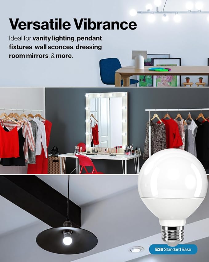 Sunco 12 Pack G25 LED Light Bulbs, Globe Vanity Lights for Bathroom High Output, 1000 LM, 11W (100W Equivalent), 5000K Daylight, Dimmable, E26 Base, Round Frosted Decorative Bulb UL