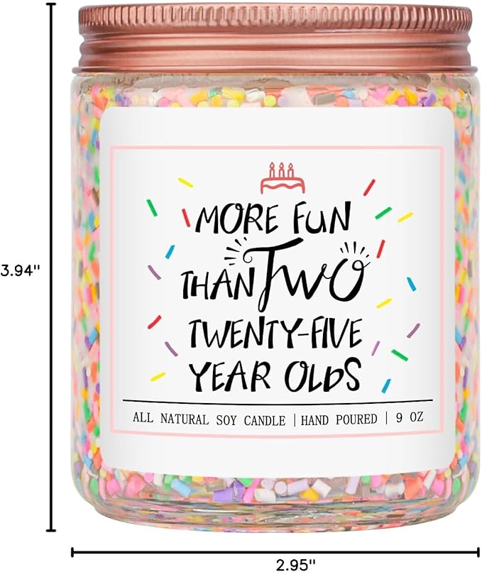 Homsolver 50th Birthday Gifts for Women, Best Ideas Birthday Decorations Candle Gift for Mom, Friends, Wife, Sister, Grandma, Vanilla Cream Scent Handmade Aromatherapy Candles