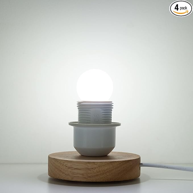 G40 1.5w Dim Led Bulb Equivalent 15 Watt Light Bulbs, Standard E26 Base Frosted Glass Soft Bright White 6000k for Home Decorative, Fridge Freezer Lamp, CRI 90+, 150lm, Pack of 4