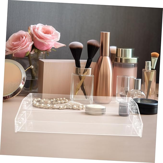 PRETYZOOM Display Stand for Perfume and Makeup Multi Organizer for Dresser Clear Storage for Space-saving Design