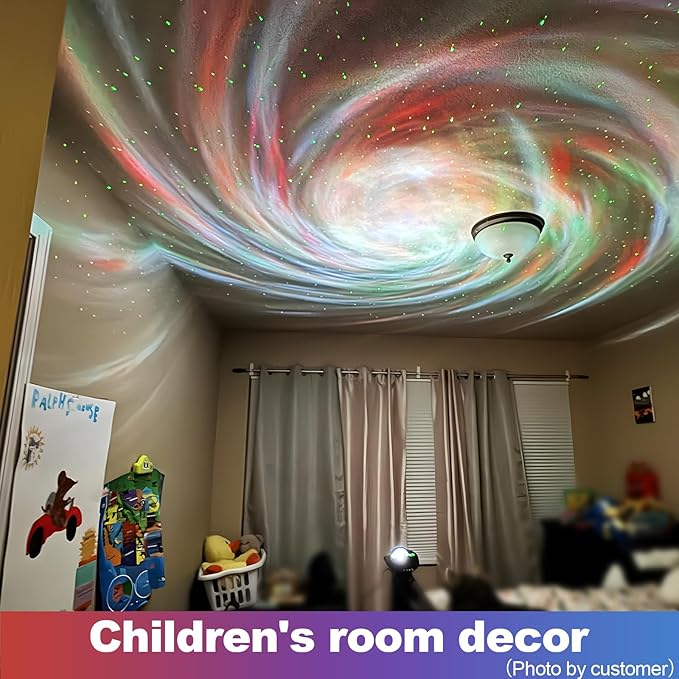 Larger Coverage Area Galaxy Projector,with Changing Galaxy Shapes Star Projector,Night Light with Bluetooth Speaker,White Noise,Teen Girl Gifts Trendy Stuff, Star Lights for Ceiling,Bedroom Decor