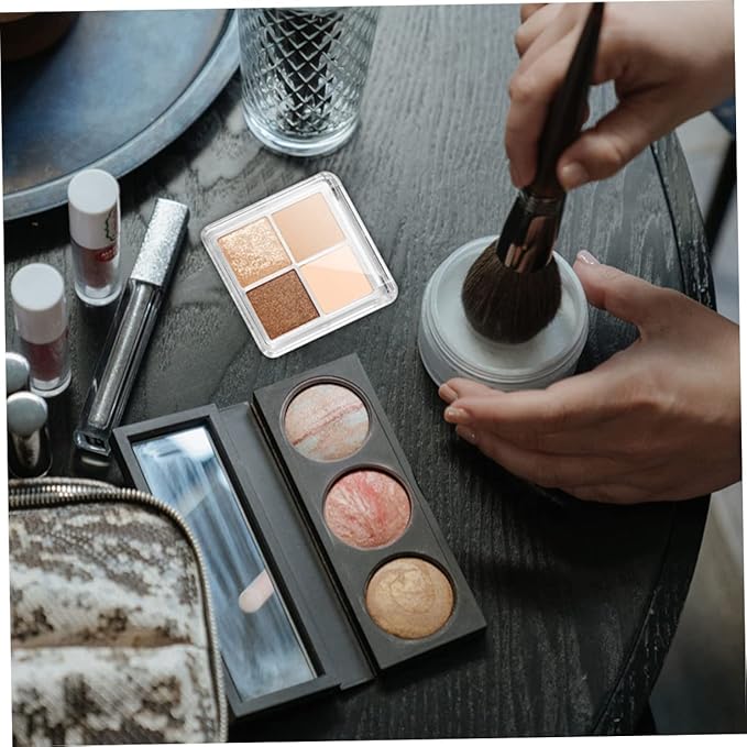Healeved 10Pcs Eyeshadow Storage Boxes Cosmetic Organizer for Blush Lipstick Highlighter and Foundation Makeup Refill Travel-friendly Empty Pallets