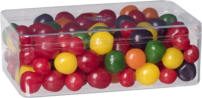 Hammont Acrylic Box - Party Favor Gift Boxes - Clear Cube with Rounded Edges for Gifts, Weddings, Treats, Candies & Accessories - Square Home Storage Boxes | 5.75"x3.55"x2" (8 Pack)