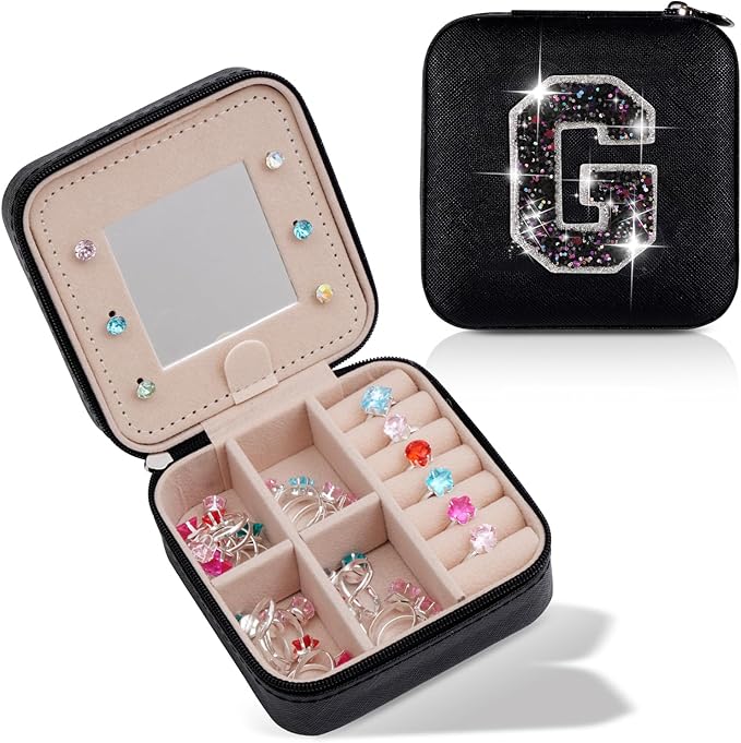 Uygafly Graduation Gifts for Women Teen Her,Fashion Jewelry Case Cute Trendy Stuff Graduation Essentials Accessories | Black,G