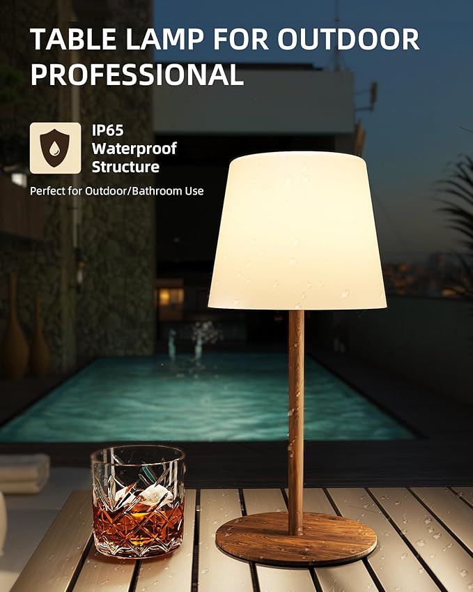 EZVALO Spa-Like Shower Lamp – IP65 Waterproof Bathroom Lamp, Rechargeable Cordless Mood Light, 3 Color Temps for Relaxing Bathroom & Bathtub Experience (1 Pack)