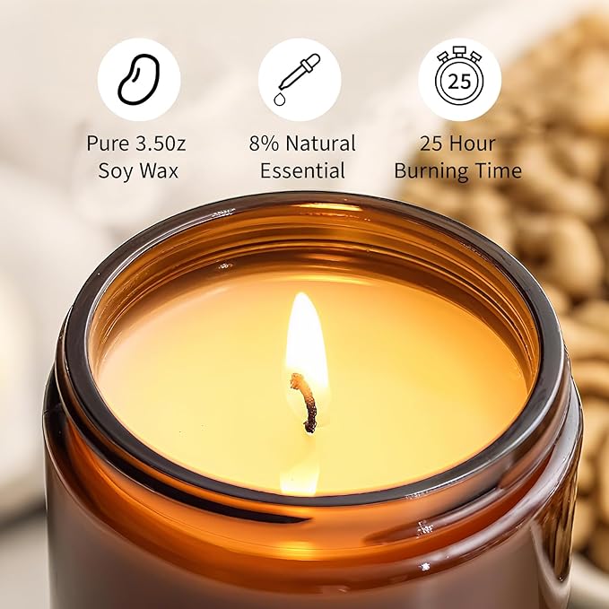 Candles for Home Scented, 6 Pack Scented Candles Gift Set for Women, 21 oz 150 Hour Long Lasting Soy Candle, Aromatherapy Candle Gifts for Her, Birthday, Valentine, Christmas, Anniversary Present
