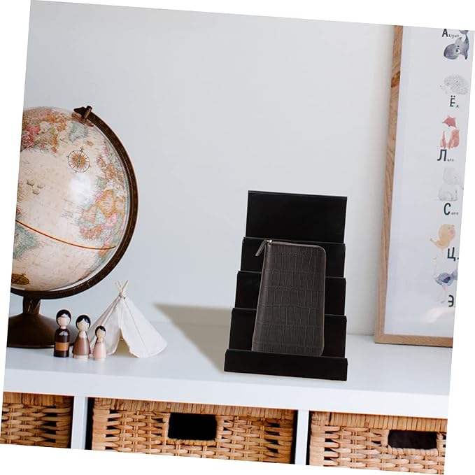 SOLUSTRE 2pcs Elegant Simple Display Stand Acrylic Purse Display Racks Makeup Storage Organizer