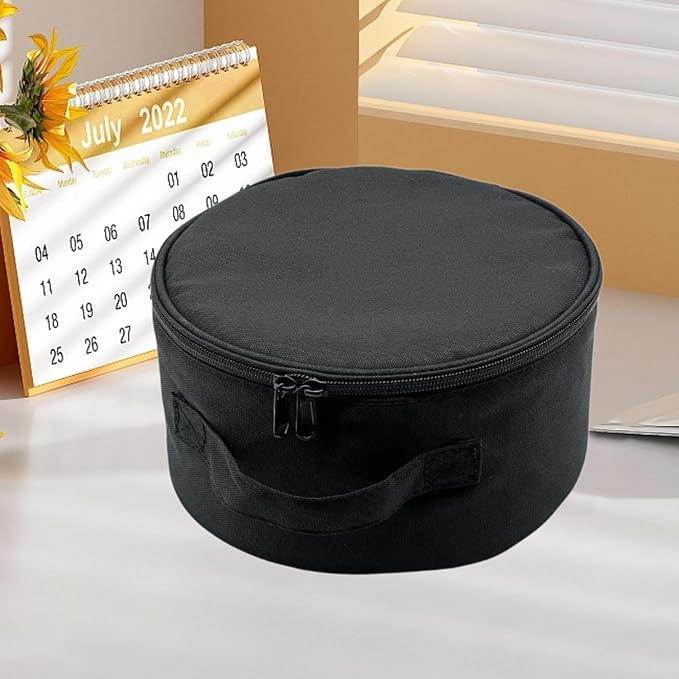 Folding Fan Storage Bag Bag Camping Gear Organizer Portable Cosmetic Bag for Picnic Backpacking Camping Outside, 12inch