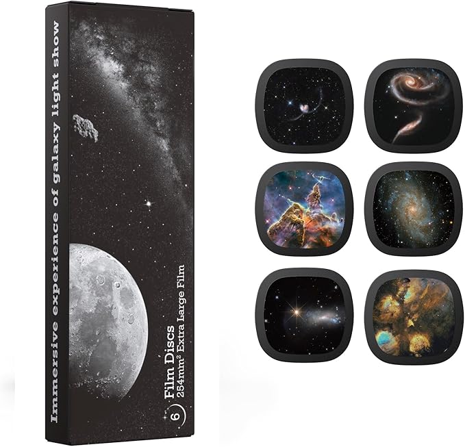 Galaxy Projector Disc – Ultra HD Projector Slide, Compatible Galaxy Projectors and Model SKE-TKQ01 & BL-DQY02 Projectors – 6 Disc Set