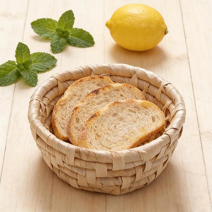Round Key Basket Bowl for Entryway, Decorative Key Tray, Decorative Baskets, for Kitchen Counter Bedside Living Room Entrance Hall.