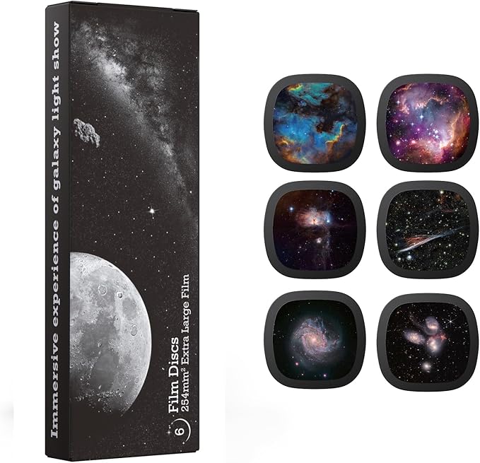 Galaxy Projector Disc – Ultra HD Projector Slide, Compatible Galaxy Projectors and Model SKE-TKQ01 & BL-DQY02 Projectors – 6 Disc Set