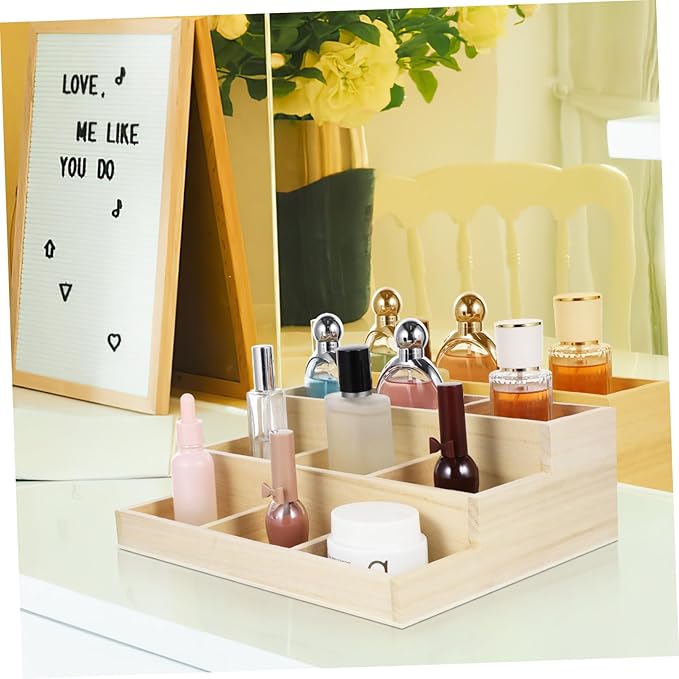 KESYOO Wooden Multi-layer Jewelry Box Earring Necklace Organizer Makeup Counter Storage