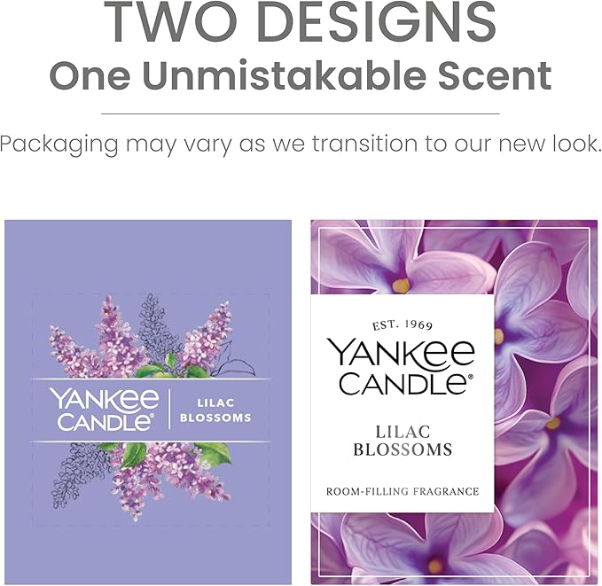 Yankee Candle Lilac Blossoms Scented, Signature 20oz Large Tumbler 2-Wick Candle, Over 60 Hours of Burn Time (Pack of 4)