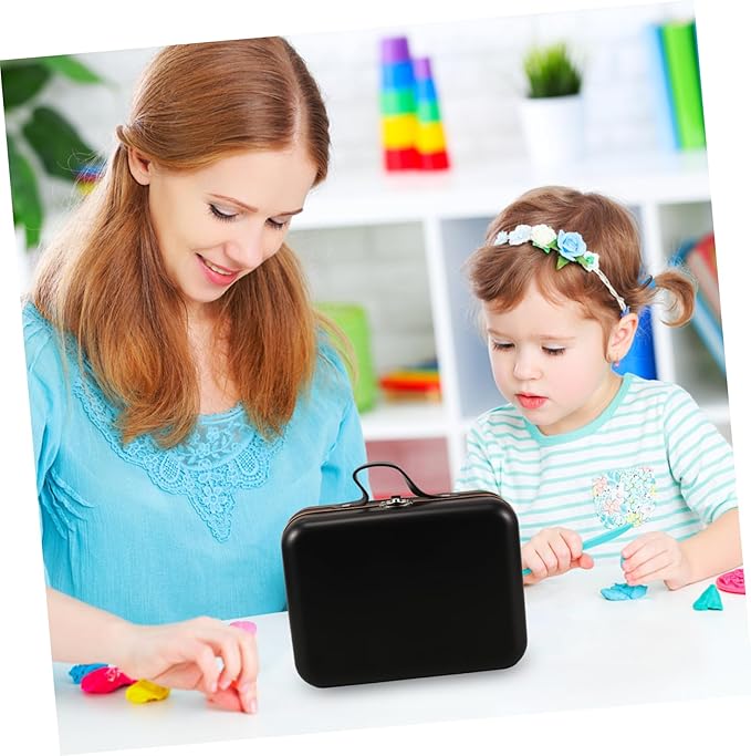 ULTECHNOVO Multipurpose Storage Bin Toy Suitcase for Boys and Girls Makeup Organizer Iron Material Mini Suitcase Box