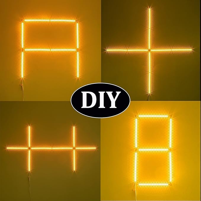 WOBANE Under Cabinet Lighting Kit,8PCS 12 inch Led Light Bars,Under Counter Lights for Kitchen,Cupboard,Desk,Bookcase,Shelf,Showcase Display,DIY Tape Light,Variety Connectors,1200lm,2700K WarmWhite