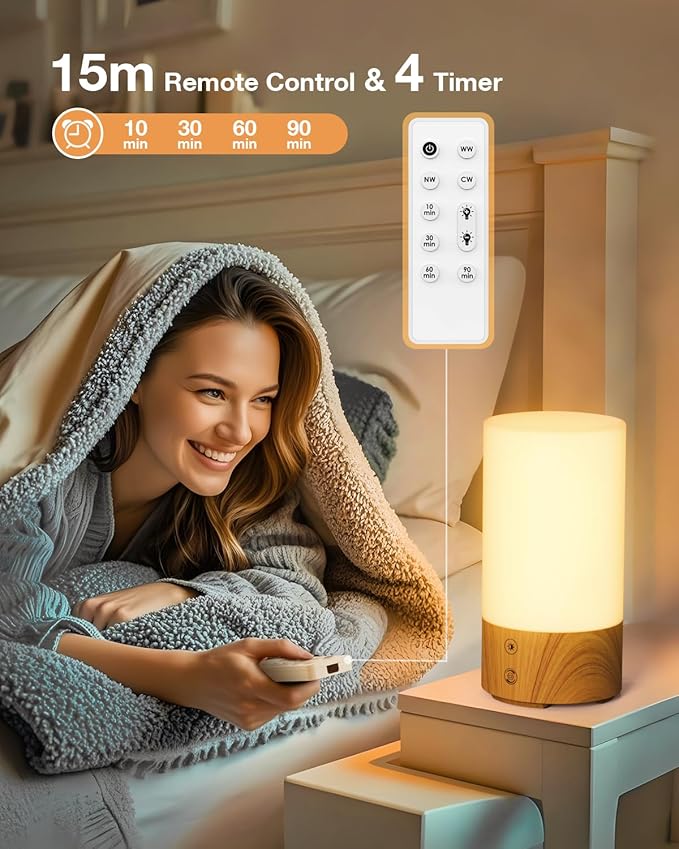 10000 Lux Light Therapy Lamp, UV-Free Sun Lamp with Remote Control, 3 Color Temperatures, 4 Brightness & Timer, Natural Daylight Sunlight for Home, Office