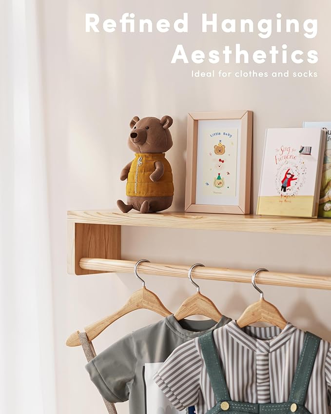 G&W Gruwald Nursery Book Shelves, Set of 3, Wall Bookshelf, Book Shelf for Kids Rooms, Wall Book Shelves for Bedroom Kids, Floating Shelf, Nursery Decor (Wood, 36 Inches)