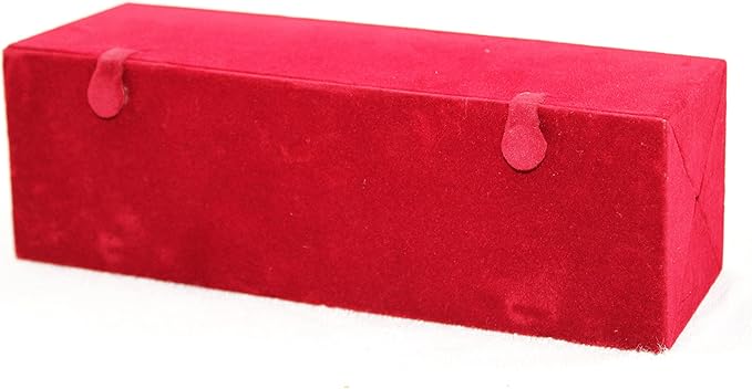 atorakushon Maroon Velvet Vanity Box Make-Up Jewellery Earrings Utility Toiletry Wardrobe Organizer Pouch Travelling Box For Women's Set of 1