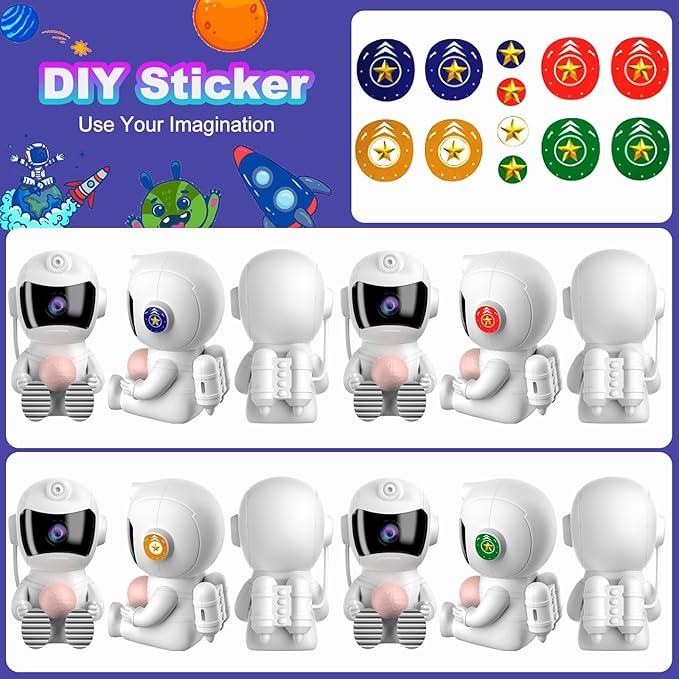 XIAOER Astronaut Galaxy Star Projector Night Light for Ceiling Bedroom Starlight Space Nebula Sky Star Moon Lamp Projector with Timer Remote Christma Birthday Halloween Gifts for Kids Boy Teen Toddler