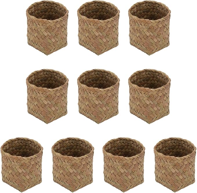 Zerodeko Wedding Candy Case Storage Box 2.36X3.93X2.36In Natural Color Decorative Gift Container for Party Favor and Small Wedding