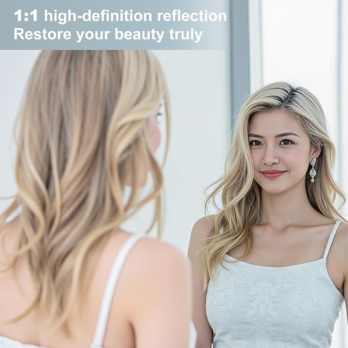Dewfig Arched White Full Length Mirror, 71"X30" Large Floor Mirror, Full Body Mirrors for Leaning or Hanging, Standing Mirrors for Bedroom, Living Room,Dressing Room, Aluminum Alloy Frame, White