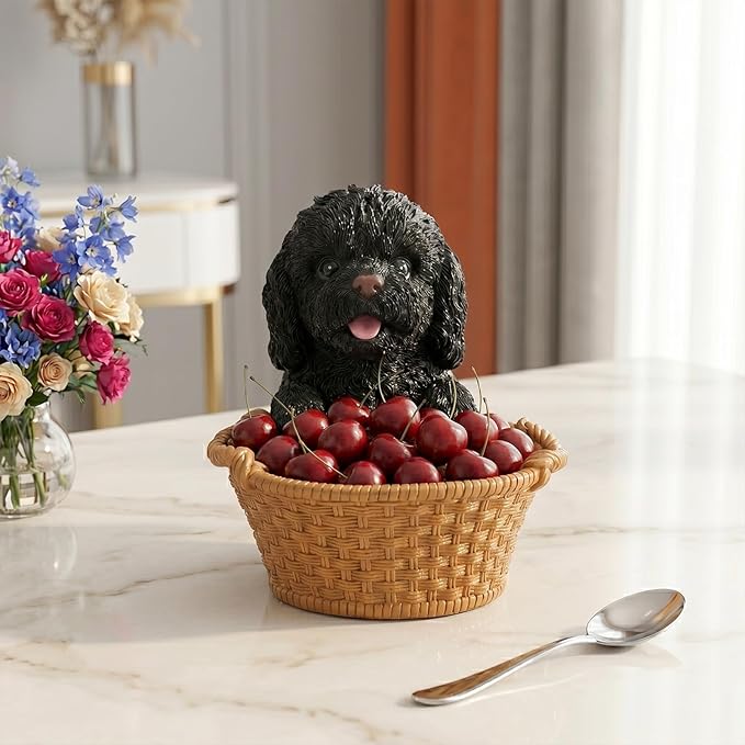 French Bulldog Candy Bowl for Office Desk - Decorative White Frenchie Storage Basket for Keys and Entryway Table - Unique Dog Lover Gift, Small Animal Decorative Bowl for Home Decor