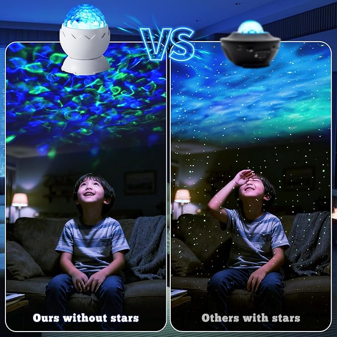 Galaxy Projector, Light Projector, Night Light Projector with Remote Control, Galaxy Light Projector, for Kids Adults, Bedroom, Home Theater, Christmas, Birthdays (White)