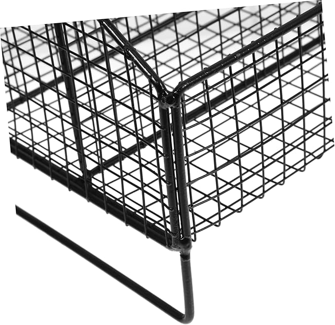Metal Wire Tea Bag Holder Organizer Rack Compartments for Tea Bags Capsules Makeup Storage Stylish Design for Kitchen Cosmetic Organization