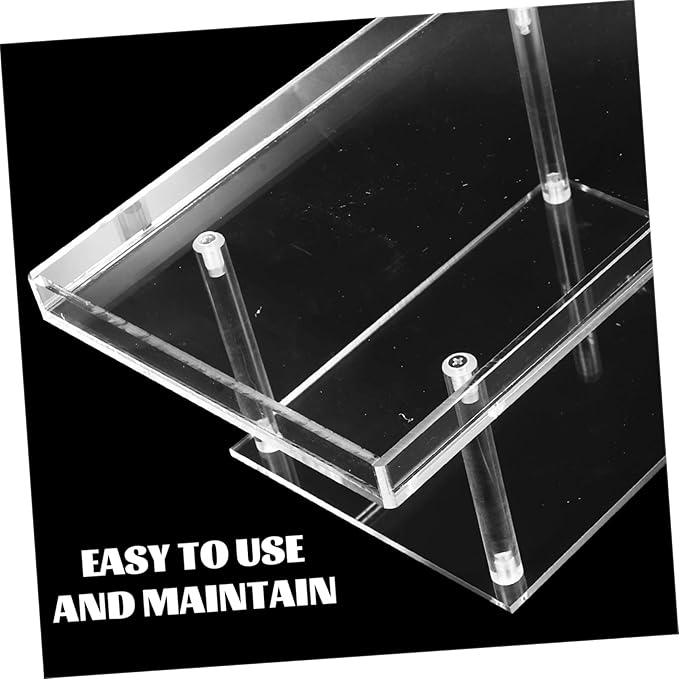 Alipis Transparent Cake Stand Perfume Stand Holder Clear Display Risers Makeup Perfume Organizer Jewelry Display Stand Cake Display Holder Toy Model Stand Acrylic Storage Rack Dessert