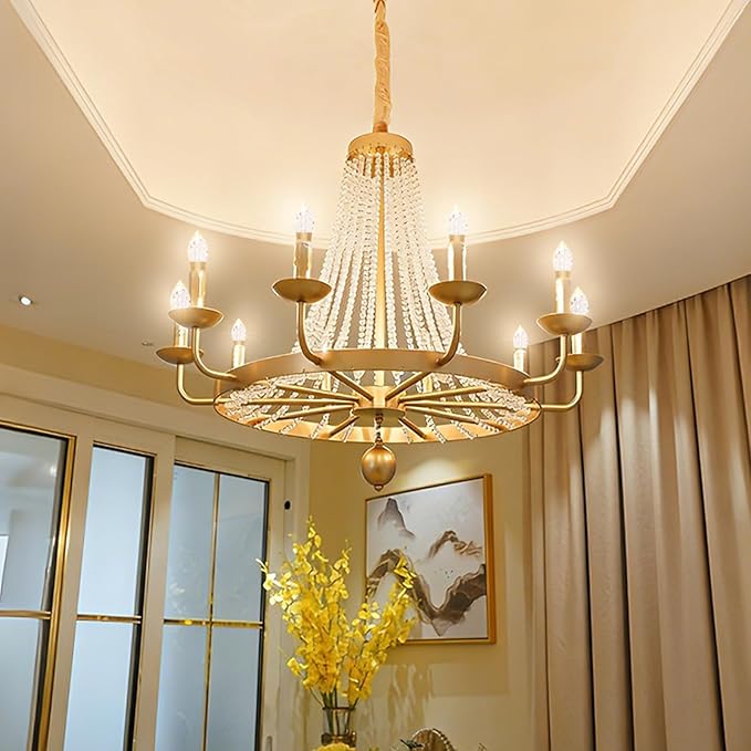 12 Pack Crystal Decorative LED Light Bulbs 5w, 40 Watt Equivalent, Fancy Unique Chandelier Light Bulbs E12 Base Non-dimmable,3000K Lightbulbs for Staircase,Bars,Ambience (FP-17A, 12PCS)